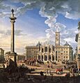 Giovanni Paolo Pannini - The Piazza and Church of Santa Maria Maggiore