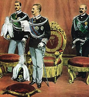 Archivo:Giuramento di Vittorio Emanuele III