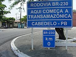 Início da Transamazônica - BR-230 - Marco 0 - Cabedelo - Paraíba - Brasil.jpg