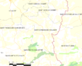 Map commune FR insee code 53223
