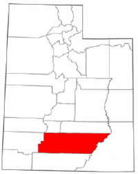 Map of Utah highlighting Garfield County.png