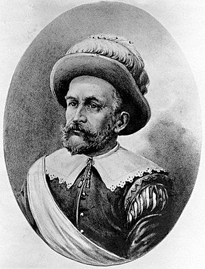 Archivo:Peter Minuit portrait New Amsterdam 1600s light
