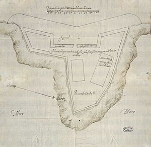 Archivo:Proyecto de fortificación en la "Punta do Carballo" (1605)