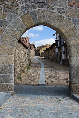 Archivo:Puerta de entrada a Bonilla de la Sierra