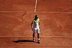 Archivo:Rafael Nadal at the 2009 Mutua Madrileña Madrid Open 01