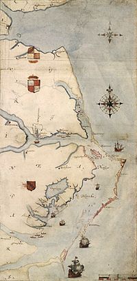 Roanoke map 1584.JPG