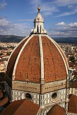 View of the Duomo's dome, Florence