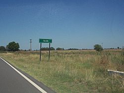 Acceso a Álvarez de Toledo por la Ruta Provincial 215 (partido de Saladillo)..jpg