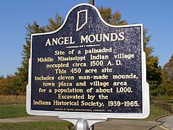 Archivo:Angel Mound State Historic marker PA260005