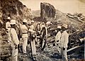 Artilleria del ejército en las serranias del norte en 1904