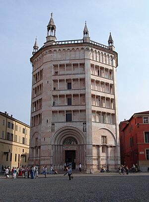 Archivo:Battistero di Parma - Vista Ingresso