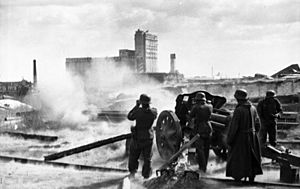 Archivo:Bundesarchiv Bild 101I-218-0529-07, Russland-Süd, Stalingrad, Geschützstellung