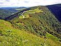 Chaume Ferchmuss et route des crêtes, vus du Rainkopf. 27-06-08