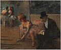 Danseuse et admirateur derrière la scène - Jean-Louis Forain