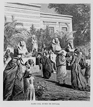 Archivo:Egipto, 1882 "Patio del Museo de Boulaq" (21052139754)