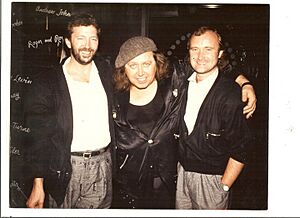 Archivo:Eric Clapton, Sam and Phil Collins