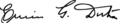 Eurico Gaspar Dutra Signature