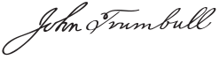 John Trumbull Signature