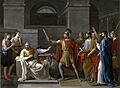 Juan Antonio Ribera - Wamba renunciando a la corona, 1819