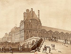 Archivo:Le Pont Royal et le Pavillon de Flore, 1814 - BnF