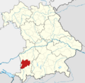 Locator map MN in Bavaria