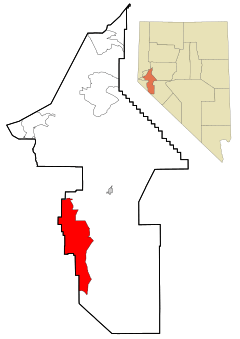 Lyon County Nevada Incorporated and Unincorporated areas Smith Valley Highlighted.svg