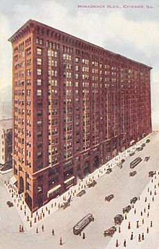 Archivo:MONADNOCK BUILDING AERIAL 1910