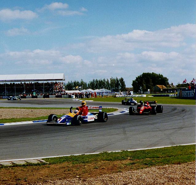 Mansell and Senna at Silverstone