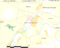 Map commune FR insee code 14654
