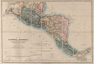 Archivo:Mapa de América Central 1850