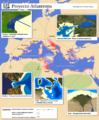 Mapa del proyecto Atlantropa - Español