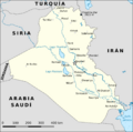 Mapa político de Iraq