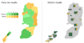 Palestinian election map, 2006