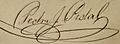 Pedro José Pidal - firma
