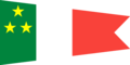 Pennant of the Chief of the Naval Air Force Staff of Madagascar (Vice Admiral)