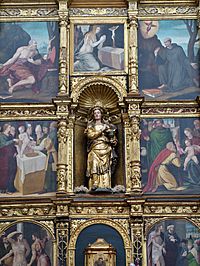 Archivo:Pinturas del Retablo Mayor de la Iglesia de la Magdalena (Tarazona)