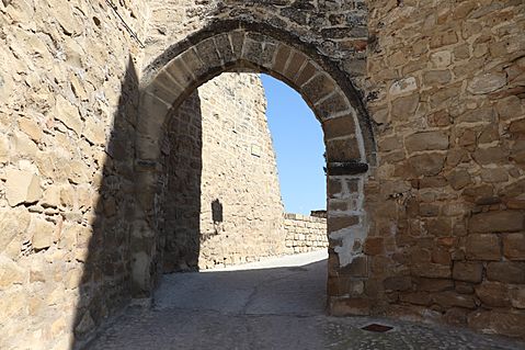 Primer plano puerta de los Santos o del Chiringote