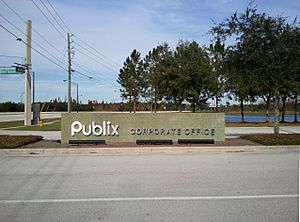 Archivo:Publix Corporate Headquarters Main Entrance Sign, Lakeland Florida