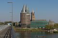 Roermond, de Natalinitoren en de Sint-Christoffelkathedraal RM32552 vanaf de brug over de Maas foto6 2017-05-10 18.27