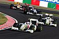 Rubens Barrichello and Jenson Button 2009 Japan