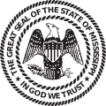 Seal of Mississippi (B&W)