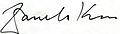 Signature of Danilo Kiš