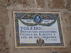 Archivo:Toledo homenaje a Cervantes lou
