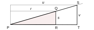 La relación entre las superficies de dos figuras semejantes es igual al cuadrado de su razón de semejanza. En esto pudo haberse basado Pitágoras para demostrar su teorema
