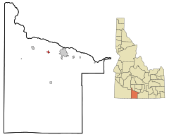 Twin Falls County Idaho Incorporated and Unincorporated areas Filer Highlighted.svg