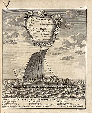 Archivo:Voyage historique de l'Amerique Meridionale, 1752 "Pl.XI". Balze de Guayaquil (19866386169)