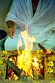 (A) Hindu puja, yajna, yagna, Havanam in progress