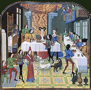 Archivo:15th century French banqueting