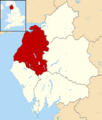 Allerdale UK locator map