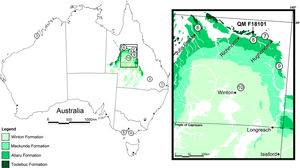 Archivo:Australian thyreophoran localities